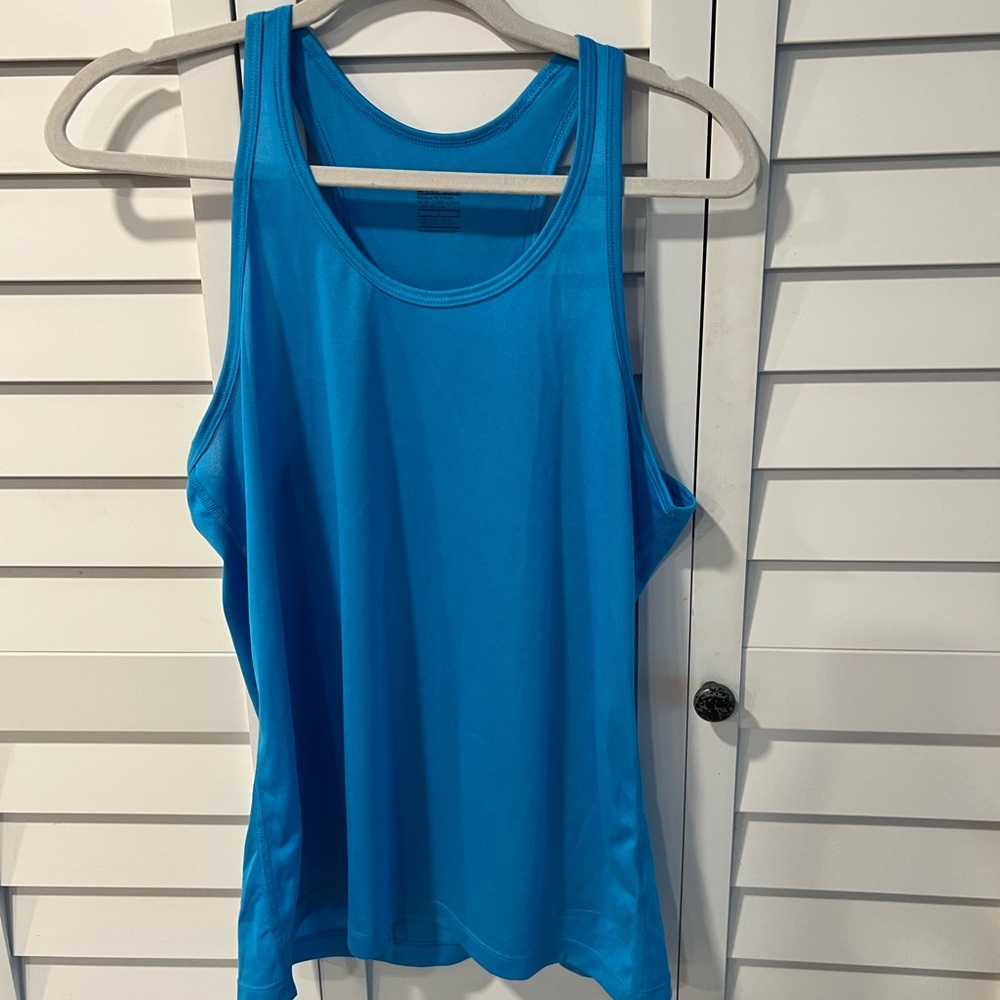 Nike Blue Sleeveless Tank Top Relaxed Fit